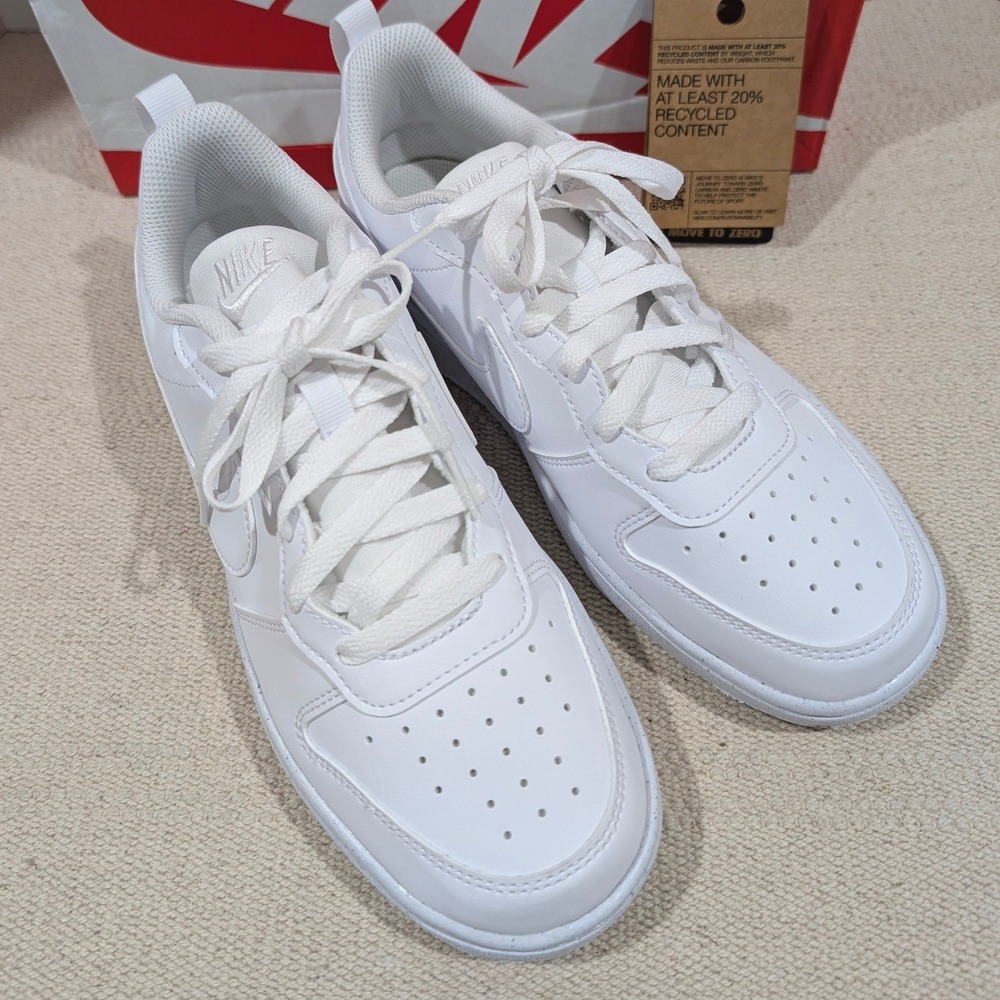 Nike Court Borough Low Recraft GS White Sneakers DV5456-106 Mens 6.5Y Womens 8 - Picture 11 of 13
